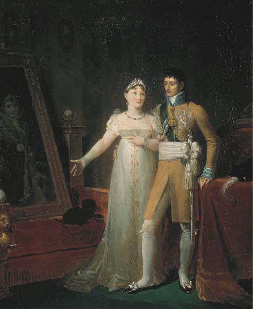 Jerome-Napoleon Bonaparte And Catharina of Wurttemberg 2 by Francois Joseph Kinson